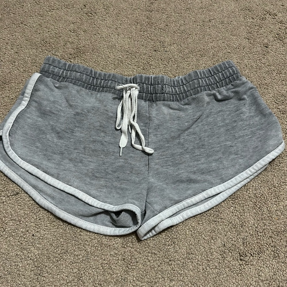 Xhilaration Grey and White Shorts